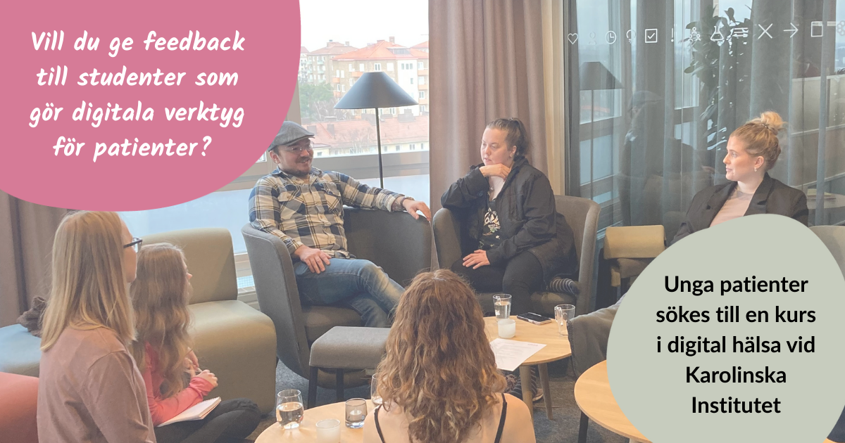 Unga patienter sökes till en kurs i digital hälsa